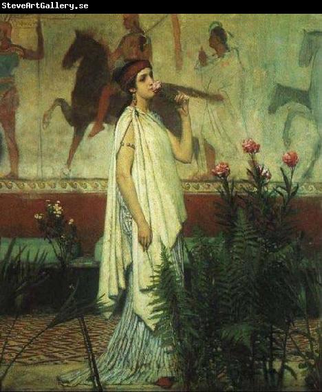 Sir Lawrence Alma-Tadema,OM.RA,RWS A Greek Woman Sir Lawrence Alma-Tadema